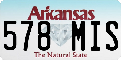 AR license plate 578MIS