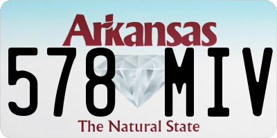 AR license plate 578MIV