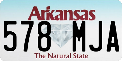 AR license plate 578MJA