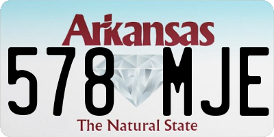 AR license plate 578MJE