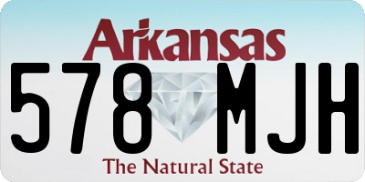 AR license plate 578MJH