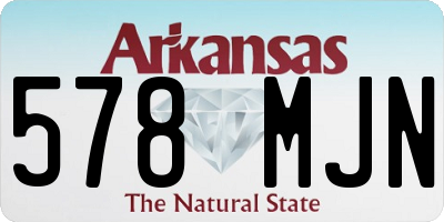 AR license plate 578MJN