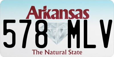 AR license plate 578MLV