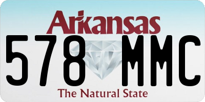 AR license plate 578MMC