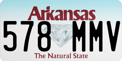 AR license plate 578MMV