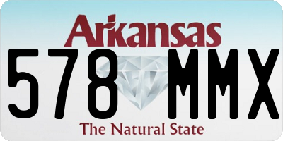 AR license plate 578MMX