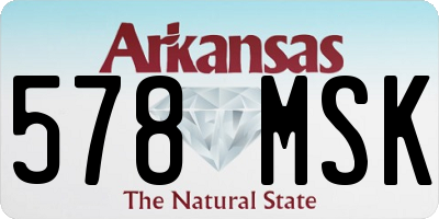 AR license plate 578MSK
