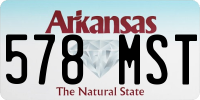 AR license plate 578MST