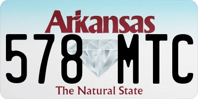 AR license plate 578MTC