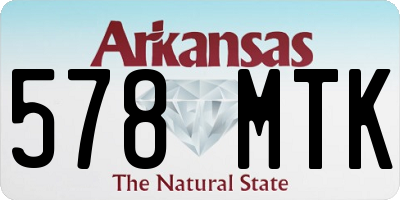 AR license plate 578MTK