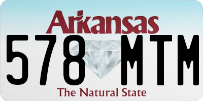 AR license plate 578MTM