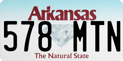 AR license plate 578MTN