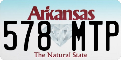AR license plate 578MTP