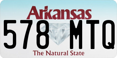 AR license plate 578MTQ