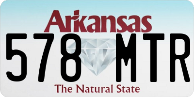AR license plate 578MTR