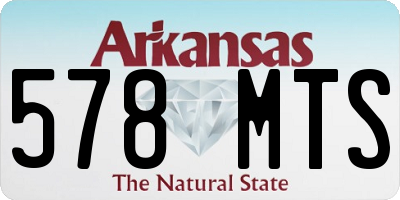 AR license plate 578MTS
