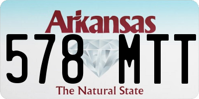 AR license plate 578MTT