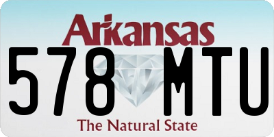AR license plate 578MTU