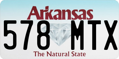 AR license plate 578MTX