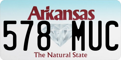 AR license plate 578MUC