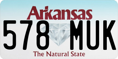 AR license plate 578MUK