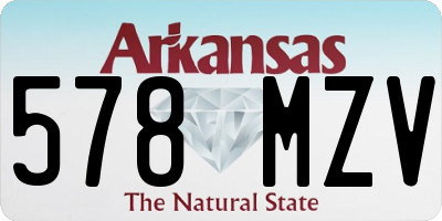 AR license plate 578MZV