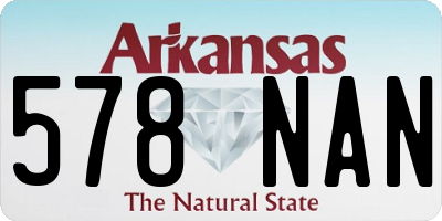 AR license plate 578NAN