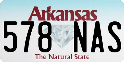 AR license plate 578NAS