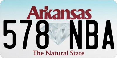 AR license plate 578NBA