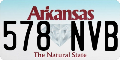 AR license plate 578NVB