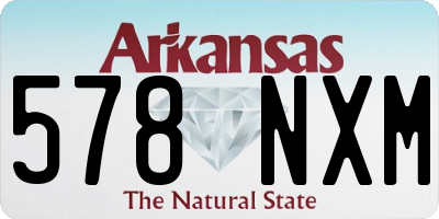 AR license plate 578NXM