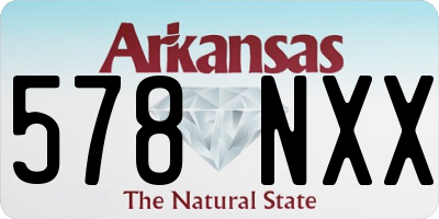 AR license plate 578NXX
