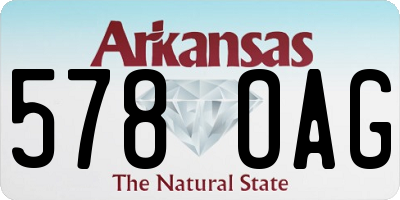 AR license plate 578OAG