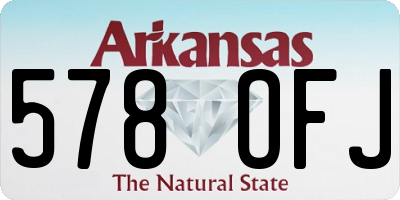 AR license plate 578OFJ