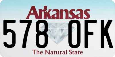 AR license plate 578OFK