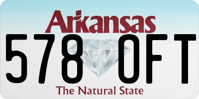 AR license plate 578OFT