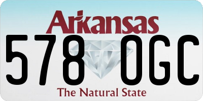 AR license plate 578OGC