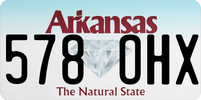 AR license plate 578OHX