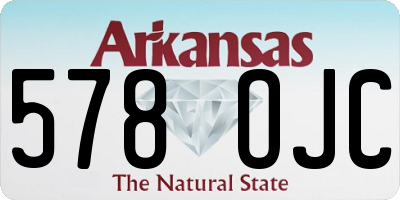AR license plate 578OJC