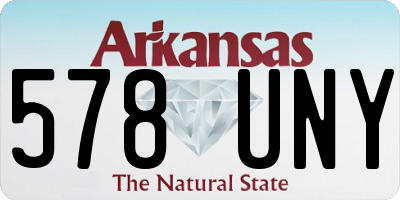 AR license plate 578UNY