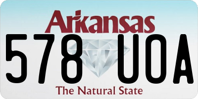 AR license plate 578UOA