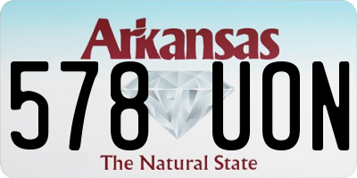 AR license plate 578UON