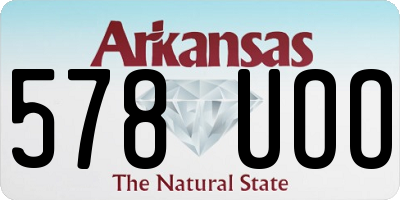 AR license plate 578UOO