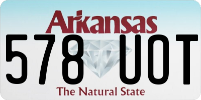 AR license plate 578UOT