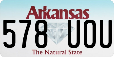 AR license plate 578UOU