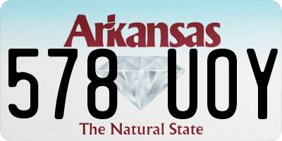 AR license plate 578UOY
