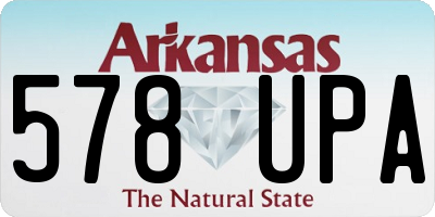 AR license plate 578UPA