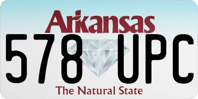 AR license plate 578UPC