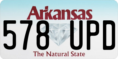 AR license plate 578UPD