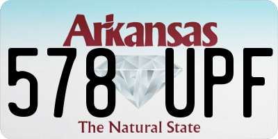AR license plate 578UPF